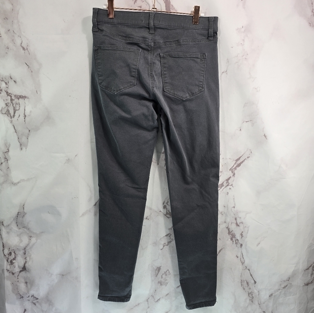 Lularoe Jeans Womens 28 Gray Skinny Denim Jegging High Rise Crop Pants